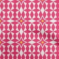 thumbnail image 1 of oneOone Viscose Jersey Fuschia Pink Fabric Geometric Craft Projects Decor Fabric Printed By The Yard 60 Inch Wide, 1 of 4