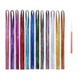 thumbnail image 1 of Extensión Kit De Oropel De Extensión De Cabello De 47 Pulgadas Con Herramienta 12 Colores Mezclados Kit De Oropel De Extensión De Cabello De 2400 Hebras Extensiones De Cabello, 1 of 7