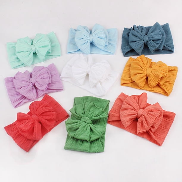 Baby Hair Band For Girls Bow Elastic Headbands Twisted Cable Design Turban Kids Headware Baby Hair Accessories15 He Qiyong unisex