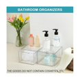 thumbnail image 4 of Paquete de 2 cajones de almacenamiento organizadores apilables, Organizador de baño acrílico, Caja de almacenamiento de plástico transparente, 4 of 5