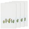thumbnail image 2 of Authentic Hotel and Spa  Turkish Cotton Cactus Embroidered White 4-piece Bath Towel Set, 2 of 3