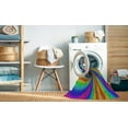 thumbnail image 2 of Ahgly Company Machine Washable Indoor Rectangle Transitional Green Area Rugs, 6' x 9', 2 of 7