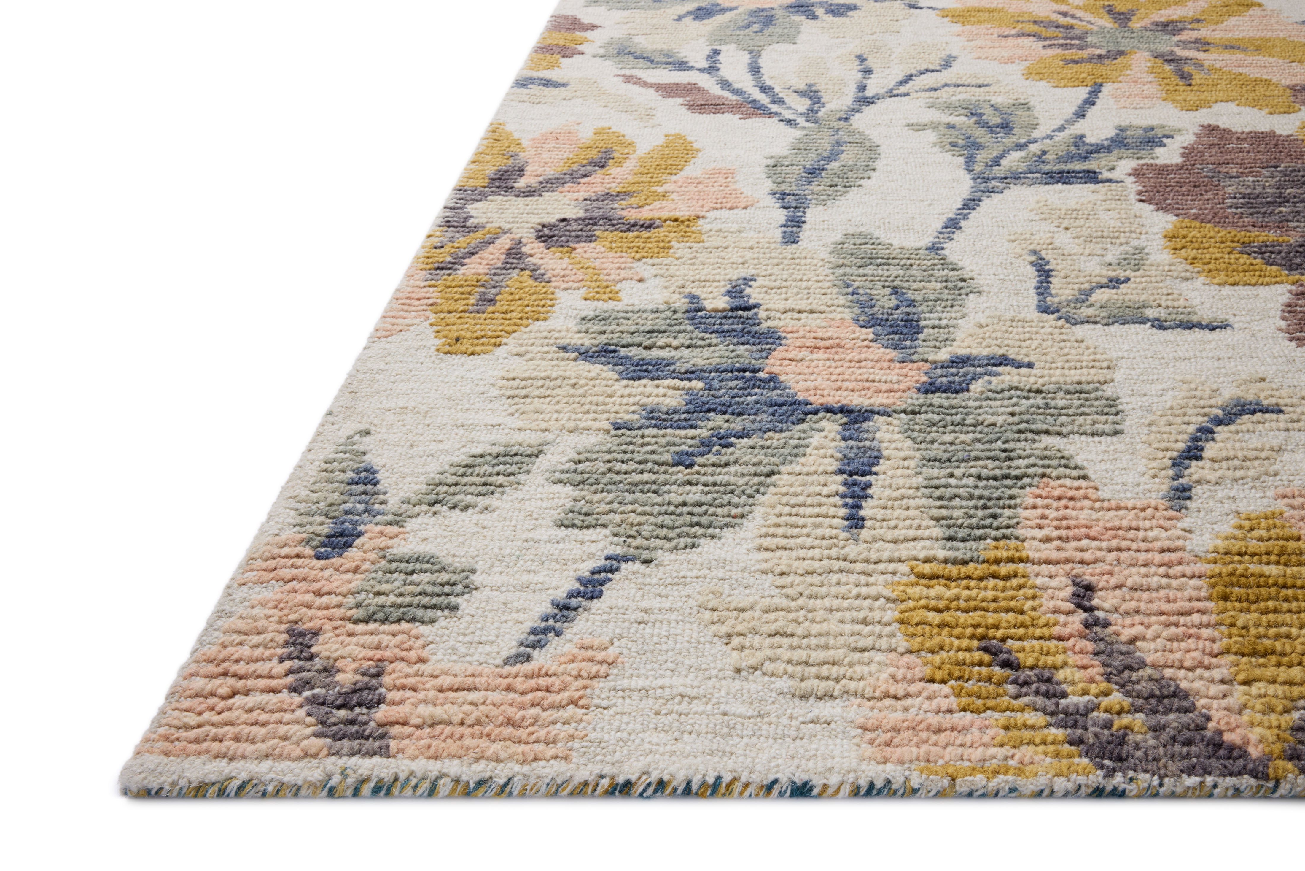 Loloi Tilly Bone / Multi 7'-9" x 9'-9" Area Rug