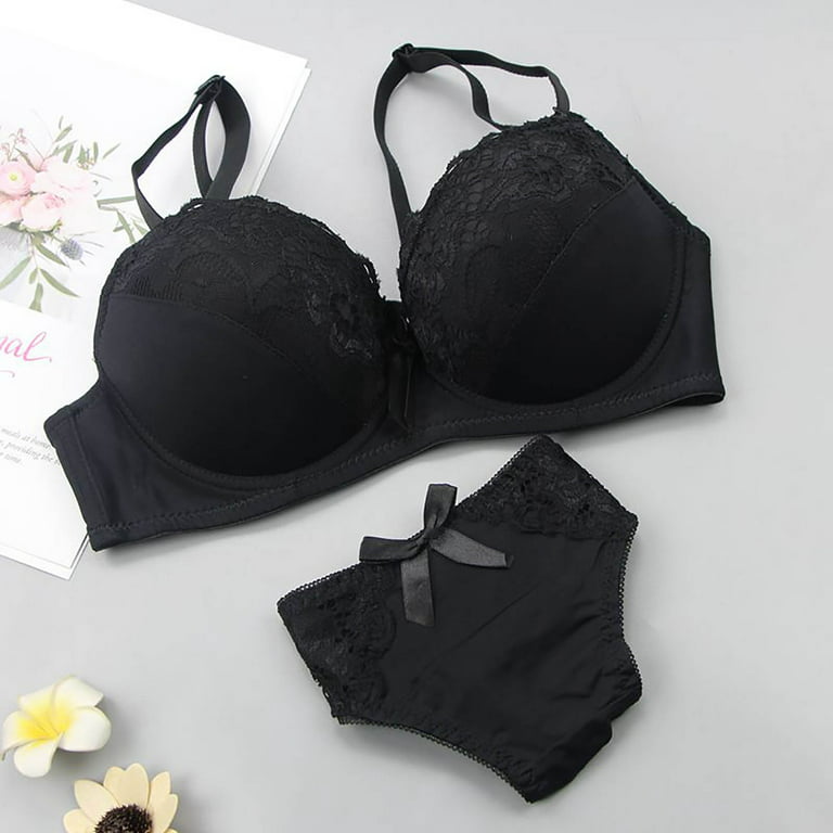 AnuirheiH Women Sexy Lace Bra And Panties Summer Thin Comfortable  Breathable Base Lingerie Set 4-6$ off 2nd