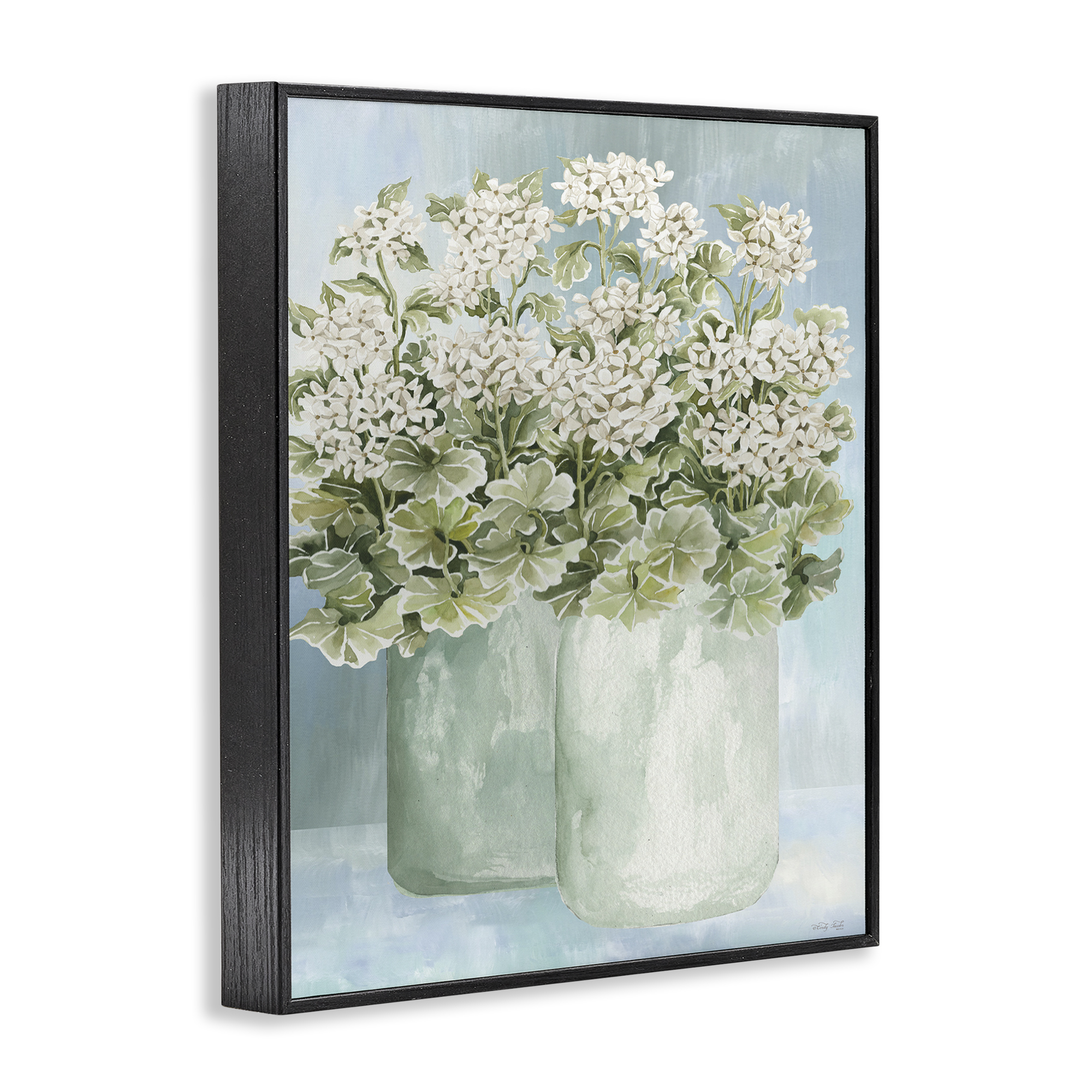 Stupell Industries Charming Country Herbs Botanical & Floral Painting Black Framed Art Print Wall Art, 11 x 14