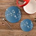 thumbnail image 2 of Flower Pattern Design Trivets Potholders Cotton Braided Potholders Heat-Resistant Pads 7.09'' and 9.45'', 2 of 7