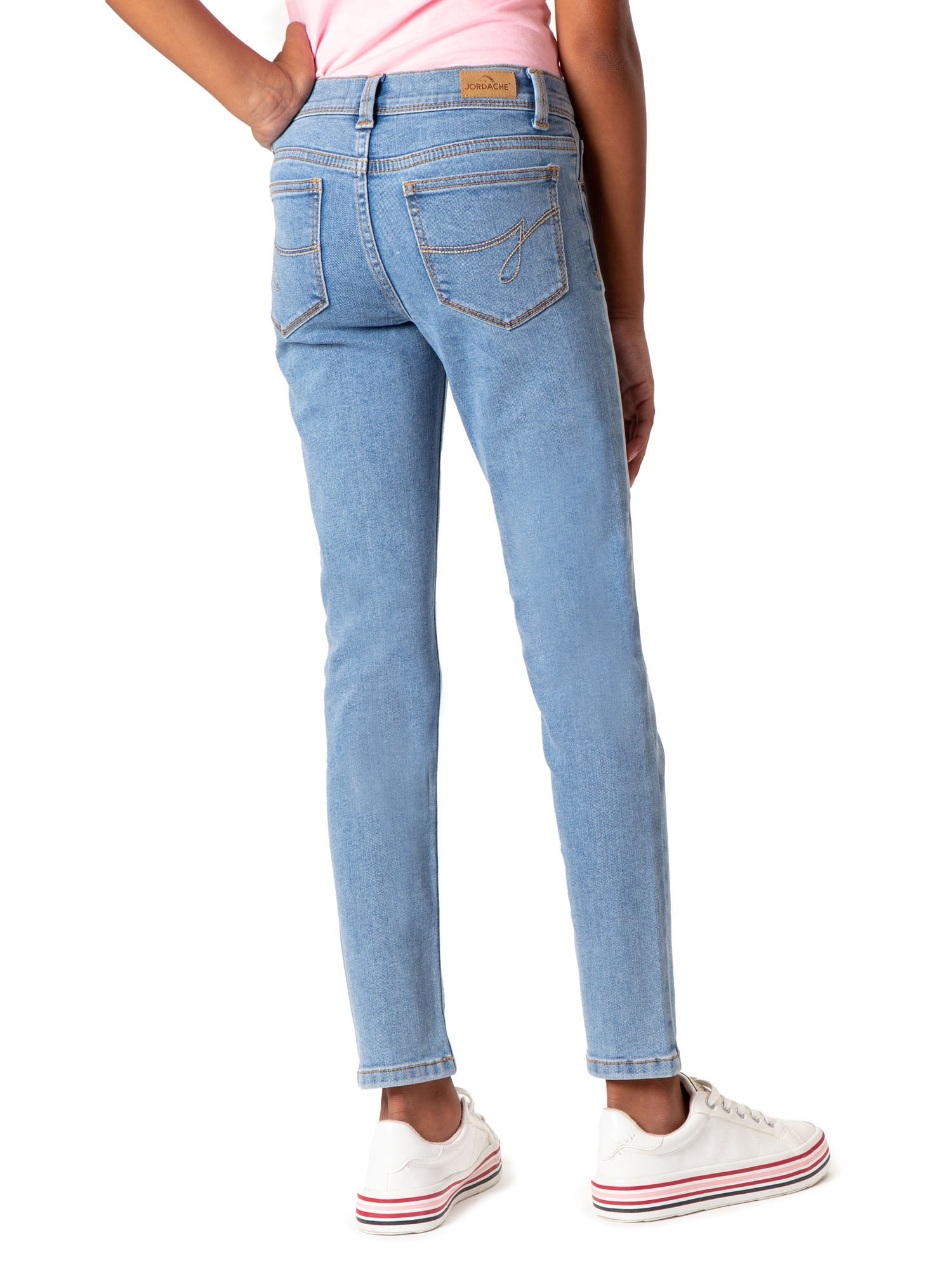 Jordache Girls Mid Rise Destructed Skinny, Sizes 5-18 & Slim