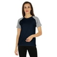 thumbnail image 1 of Inkmeso Womens Raglan Short Sleeve T-Shirt Regular Fit Casual Solid Basic Tee T-Shirts, 1 of 7