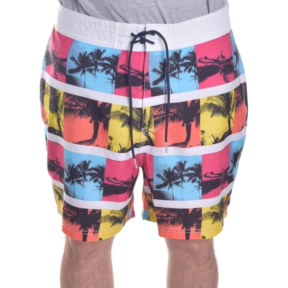 Nautica Men's Swim Board Shorts Performs Quick Dry Lined Photos Large Inseam 6"