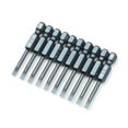 thumbnail image 4 of FlyFlise 10-Piece Slotted Screwdriver Bit Set 1/4-inch Hex Shank S2 Steel Magnetic Screw Driver Bit Set for Power Screwdriver Electric Hand Drill, 4 of 7