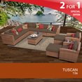 thumbnail image 2 of Tuscan 13 Piece Outdoor Wicker Patio Furniture Set 13a, 2 of 7