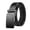 Black#01, variant on Abomasnow Men Black PU Leather Automatic Buckle Belt with Matte Black Modern Buckle for Business and Casual Wear