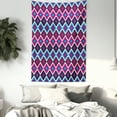 thumbnail image 3 of Navy and Blush Tapestry, Geometrical Diamond Line Pattern Retro Nostalgic Psychedelic Design, Wall Hanging for Bedroom Living Room Dorm Decor, 40W X 60L Inches, Magenta Purple Blue, by Ambesonne, 3 of 5