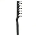 thumbnail image 4 of Peine para el cuidado del cabello, peine antiestático profesional de color negro para salón, cepillo de masaje de respuesta rápida, 4 of 12