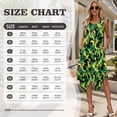 thumbnail image 7 of Xixirimido Jamaican Flag Camouflage Print Matching Couple Outfits His and Hers Set Men's Button Down Shirt & Women's Sleeveless Midi Dress Summer Casual Beach Vacation Clothes, 2XL, 7 of 7