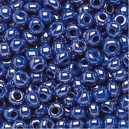 1 Ounce Beads Czech Seed Beads 6/0 Mix Blue Moon Cobalt & Sapphire 