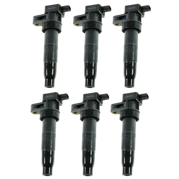 TRQ Ignition Coil Set of 6 for Azera Entourage Genesis Sonata Santa Fe 3.3L 3.5L ICA61581 Fits select: 2011-2018 KIA SORENTO, 2007-2018 HYUNDAI SANTA FE