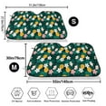 thumbnail image 3 of Kdxio Tropical Fruit Print Windshield Sun Shade,UV Rays and Sun Heat Protection,Sunshade for Car Windshield,Car Shade Front Windshield - Small, 3 of 6