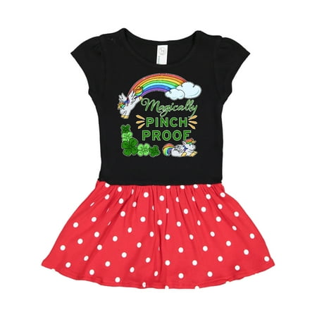 

Inktastic Magically Pinch Proof Gift Toddler Girl Dress