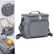 thumbnail image 5 of Bolsa de almuerzo aislada kusrkot térmica con correa para el hombro para adultos Gris, 5 of 8