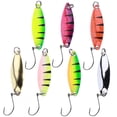 thumbnail image 3 of 7Pcs Multicolor Sequin Single Hook Metal Artificial Spoons Lure Bait Fishing Tackle, 3 of 9