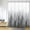 Grey, variant on Mountain Grey and White Shower Curtain Misty Forest Shower Curtain Nature Tree Plant Waffle Fabric Curtains for Bathroom Water Repellent Silver Gray, 72 x 72 inch