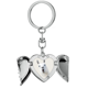 thumbnail image 1 of Sorpresa, boca blanca. Llavero de alas de ángel en forma de corazón, 1 of 3