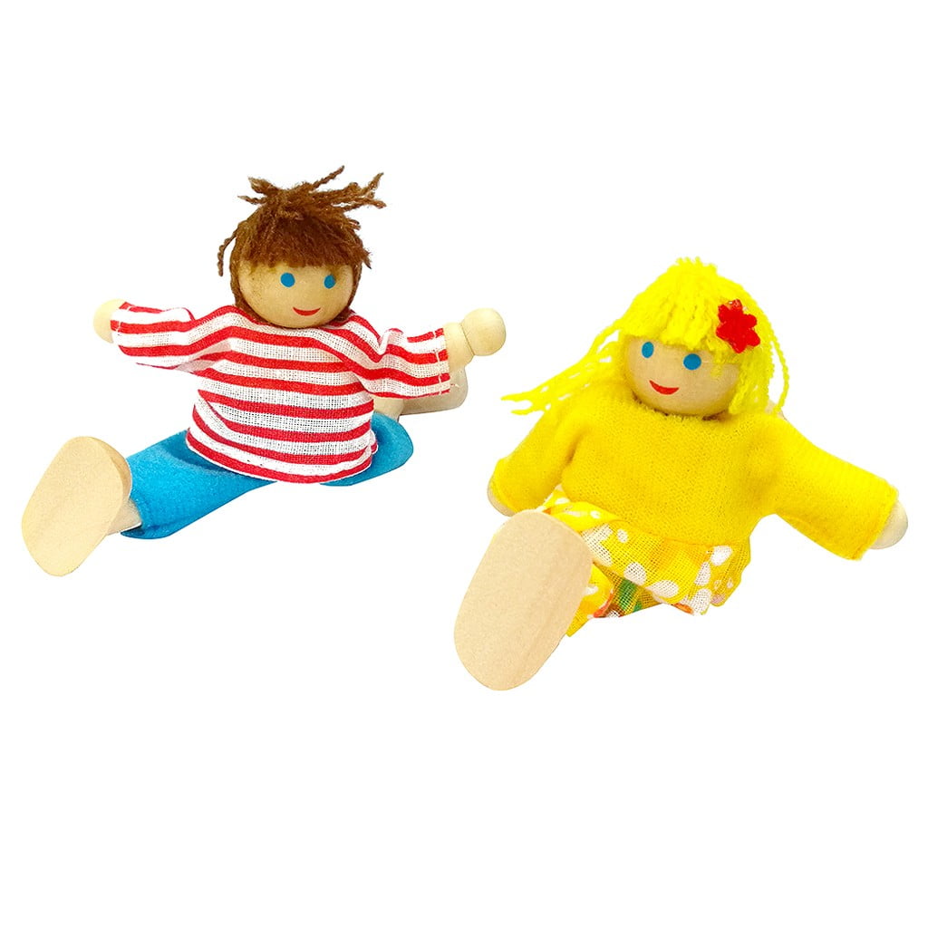 dolls house family with baby
