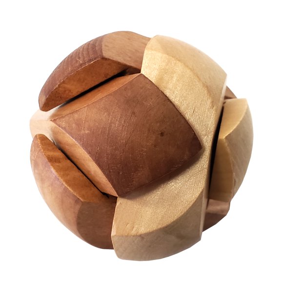 Deluxe Wooden Brain Bender Puzzle, Sphere