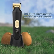 Groin Hair Trimmer Electric Manscape Trimmer for Men Trimmer for Pubic/Body/Groin Grooming Body Groomer