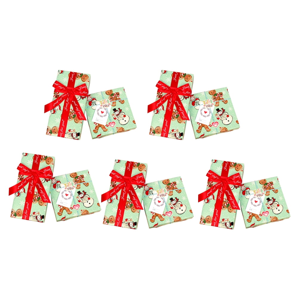 5 Pcs Christmas Gift Wraps Xmas Party Gift Wrapping Bags Party Favor