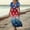 Dark Blue, variant on Red White and Blue Women's Dresses, V Neck Fashion Dresses for Women, Farmhouse 4Th of July Women Dresses, 250Th Anniversary Patriotic Dresses for Women Size: 2XL