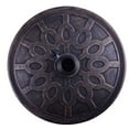 thumbnail image 3 of Outsunny 32lb Round Decorative Cast Stone Umbrella Holder Base, 17.5-Inch, with Decorative Stylish Design, Bronze Finish, 3 of 8