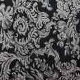 thumbnail image 2 of Ultimate Textile Miranda 4 ft. Damask Fitted Tablecloth (24"W x 48"L x 42"H) Black, 2 of 2