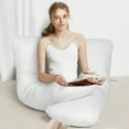 thumbnail image 4 of Costway Pregnancy Full Body Pillow U Shaped Maternity and Nursing Cushion w/3D EPE FOAM, 4 of 10