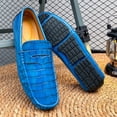 thumbnail image 5 of Men's Casual Loafers Slip On Leather Shoes Lightweight Driving Shoes Moccasins Classic Penny Loafer Flats Boat Shoes Big Size, 5 of 10