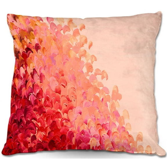 DiaNoche Designs Throw Pillows from Artist Julia Di Sano - Creation in Color Coral Pink