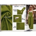 thumbnail image 4 of Cueply Women's Overalls Jumpsuits Casual Loose Adjustable Straps Wide Leg Long Pant with Pockets, 4 of 10
