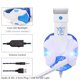 thumbnail image 4 of Auriculares Gamer SY830MV con Micrófono Ajustable, Control de Volumen, Luz LED y Conexión AUX+USB en Color Blanco y Azul, 4 of 7