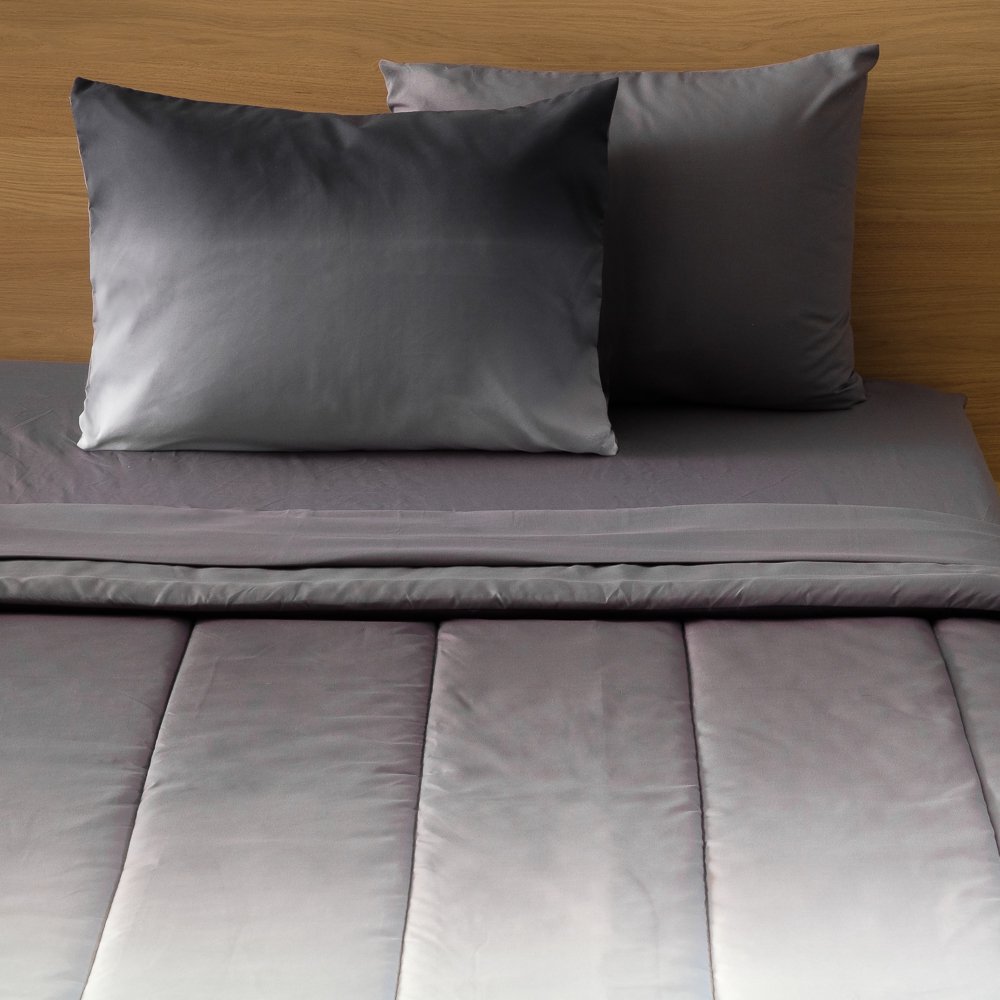DAWN 5Piece BedinaBag Comforter Set in Gray Ombre Twin/Twin XL
