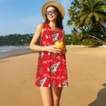 thumbnail image 3 of Pofeuu Christmas Deer 1 Print Women's Sleeveless Dress, Loose Fit Summer Dress, Casual Tank Dress for Women, 3 of 7
