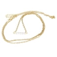 thumbnail image 1 of Gold Faux Pearl Charm Bikini Belly Waist Lower Back Link Body Chain, 1 of 8
