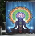 thumbnail image 4 of Ambesonne Peace Shower Curtain, Mandala Yoga, 69"Wx75"L, Multicolor, 4 of 5