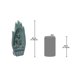 Arlmont & Co. Aleppo Jizo Buddha Monk In Namaskara Mudra Hand Adoration Pose With Prayer Beads Statue On Lotus Throne Statue