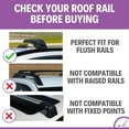 thumbnail image 2 of ERKUL Roof Rack Cross Bars for Chevrolet Chevy Blazer 2019-2024 | Anti-Theft Lock Aluminum Crossbars for Rooftop, Cargo Carrier, Luggage, Kayak, Canoe, Bike| Black, 2 of 6