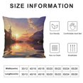 thumbnail image 5 of Shiartex Sunset Lake Mountains Modern Rustic Decorative Couch Pillow Cases Home Decor 1PC 12x12in, 5 of 5