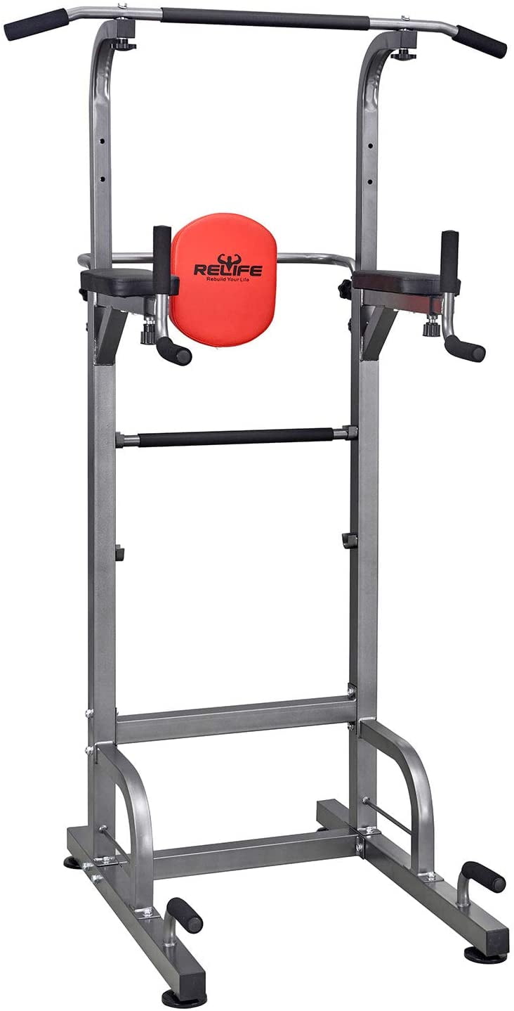 Power Tower Workout Dip Station For Home Gym Strength Training Fitness Equipment
