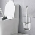 thumbnail image 1 of Multifunctional Wall Double Head Toilet Cleaning Brush Long Handle For Cleaning Without Dead Corners Built In Tray And Non Slip Base, 1 of 1