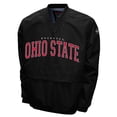 thumbnail image 2 of Men's Franchise Club Black Ohio State Buckeyes Members Windshell V-Neck Pullover Jacket, 2 of 3