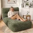 thumbnail image 4 of Romorgniz Bean Bag with Foam Filling Bean Bag Chair with Back Support No Assembly Large Bean Bag Chair for Bedroom, Green, 4 of 10